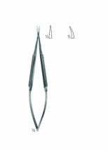 Micro Needle Holder With Round Handles and Bayonet - Shaped